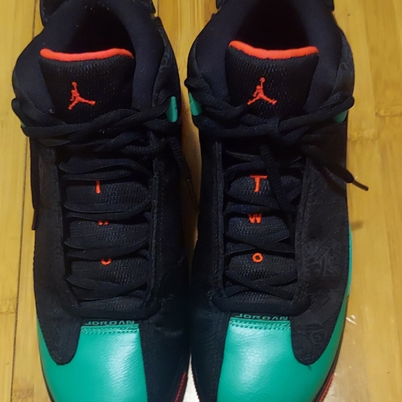 Nike Air Jordan Dub Zero Black and Infrared Womens Sneakers size 7 1/2 - Picture 4 of 6